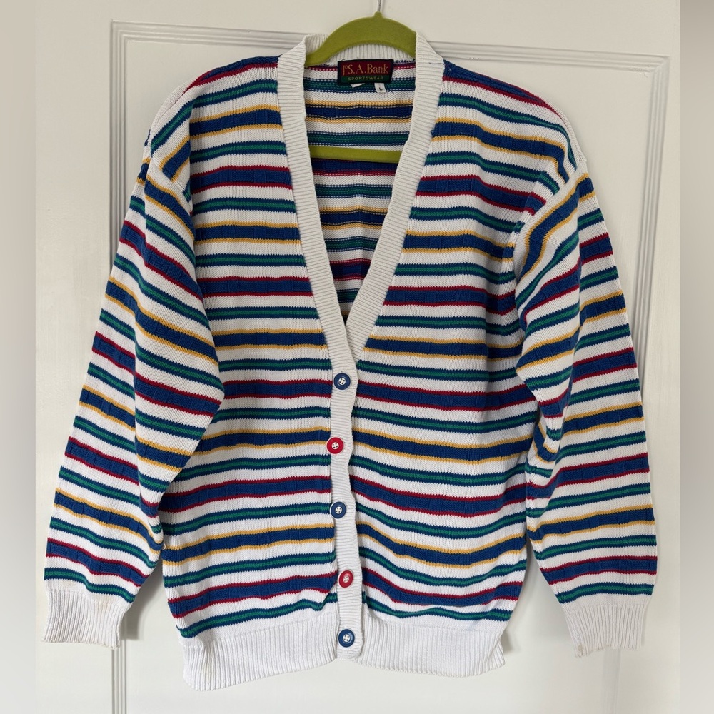 *vintage* Jos. A. Bank Sportswear cardigan / men’s large / button front